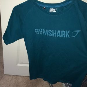 Teal Medium gymshark fitted shirt